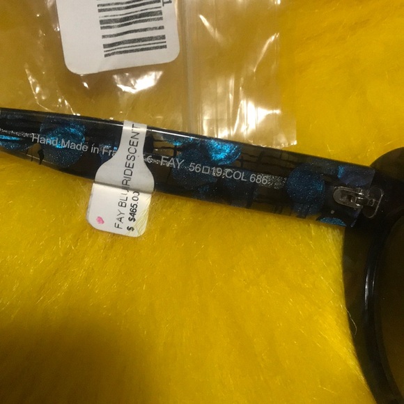 FAY Blue Iridescent cat eye style sunglasses - Picture 3 of 5